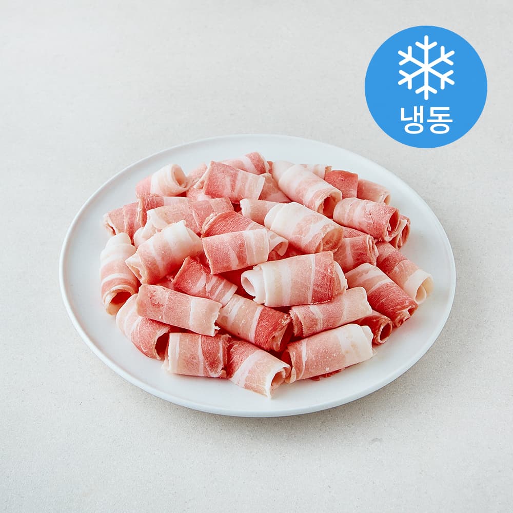 [로켓프레시] 수입 돌돌말이 대패 삼겹살 (냉동)