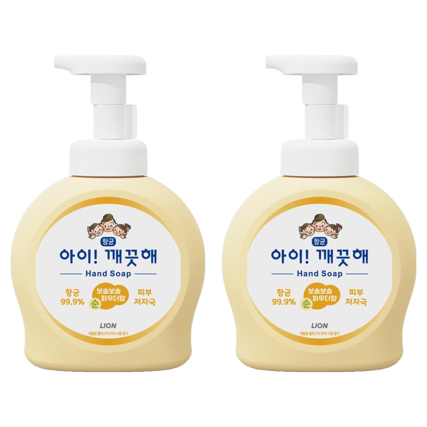 아이깨끗해 항균 폼 핸드솝 순 보송보송 파우더향