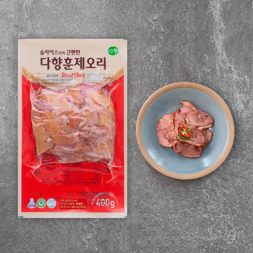 다향 훈제오리 슬라이스