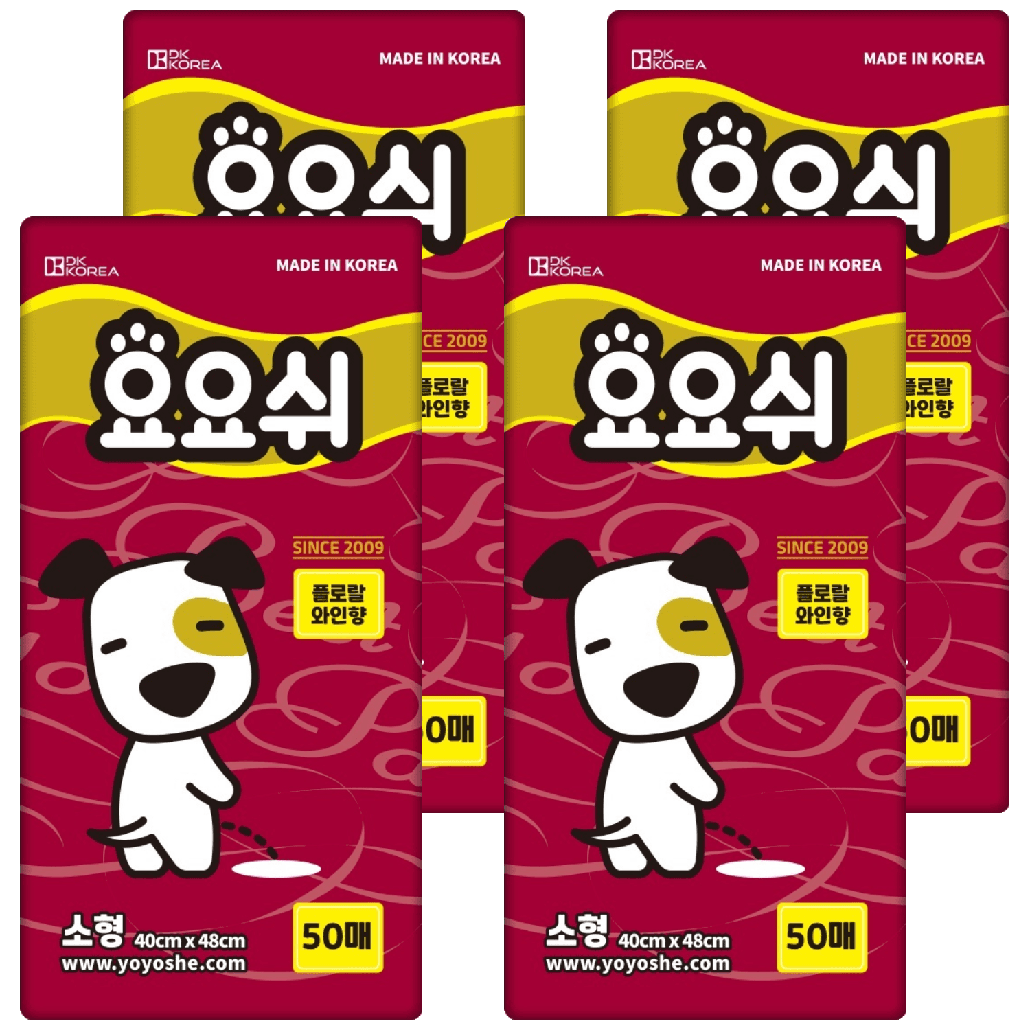 요요쉬 강아지 배변패드 와인 플로랄와인향